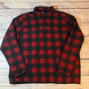 Duluth Trading Company Pullover Button Down Mock Neck XXL